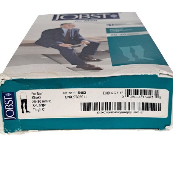 Jobst forMen Mens Compression Thigh Socks 20-30 mmhg Supports Therapeutic Closed - Picture 15 of 16